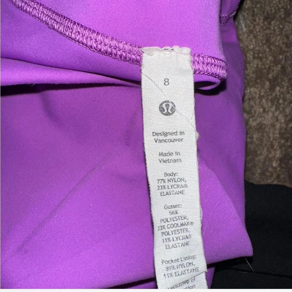 lululemon athletica Purple High-Waist Leggings